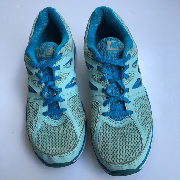 Nike Womens Blue & Silver Running Shoes Sz 8 - Picture 3 of 7
